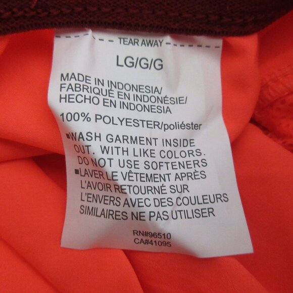 Under Armour Swim Trunks Mens Large Heat Gear Neon Orange Summer Preppy Pockets - Picture 6 of 9